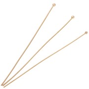 Ball head nails 62x0.8 mm - Gold-plated 3 microns x6