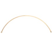 Half-ring spacer for necklace, 125x2 mm - Fine gold plated x1