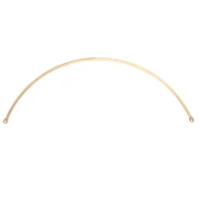 Half-ring spacer for necklace, 125x2 mm - Fine gold plated x1