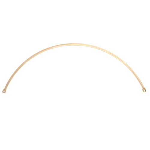 Half-ring spacer for necklace, 125x2 mm - Fine gold plated x1