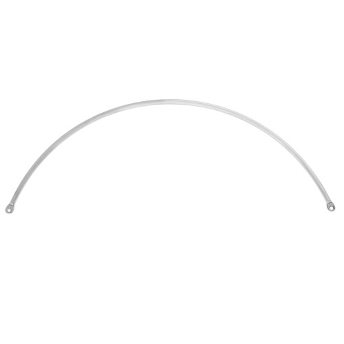 Half-ring spacer for necklace, 125x2 mm - Fine silver plated x1