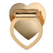 30 mm Domed Heart Scarf Clip - Fine gold plated x1