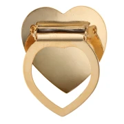 30 mm Domed Heart Scarf Clip - Fine gold plated x1