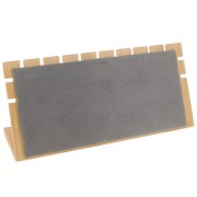 Gift - Necklace holder 11x25 cm Bamboo - Suede Grey x1