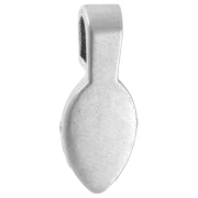 Glue-on pendant clasp 17x7 mm - Silver x1
