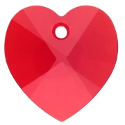 Heart Swarovski 6228 18x17.5 mm Light Siam x1