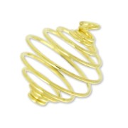 Bead cage pendant 12mm gold tone x 1