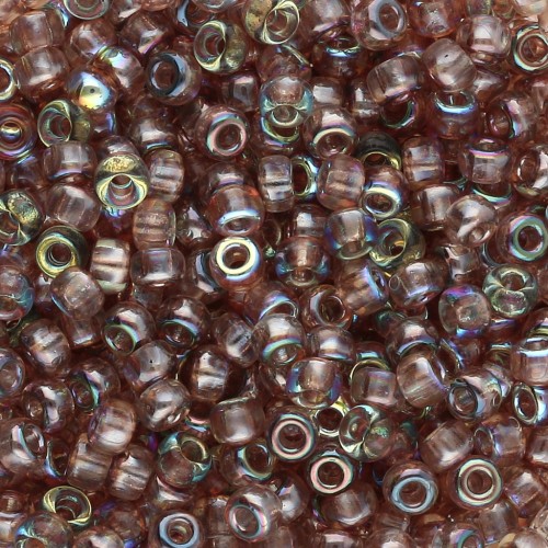 Miyuki 8/0 Seed Beads 55019 - Crystal Brown Rainbow x8g