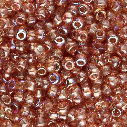 Miyuki 8/0 Seed Beads 55022 - Crystal Orange Rainbow x8g