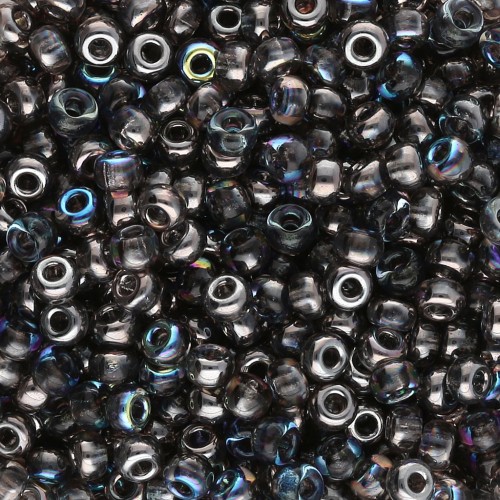 Miyuki 8/0 Seed Beads 55024 - Crystal Graphite Rainbow x8g
