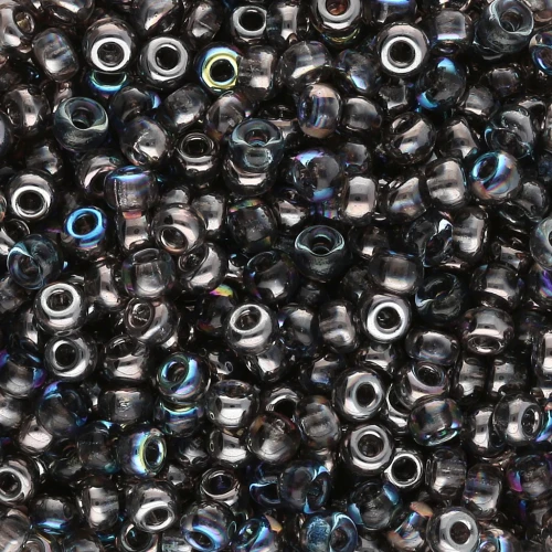 Miyuki 8/0 Seed Beads 55024 - Crystal Graphite Rainbow x8g