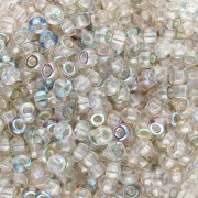 Miyuki 8/0 Seed Beads 55026 - Crystal Green Rainbow x8g