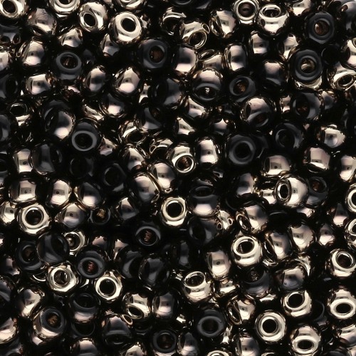 Miyuki 8/0 Seed Beads 55032 - Black Amber x8g