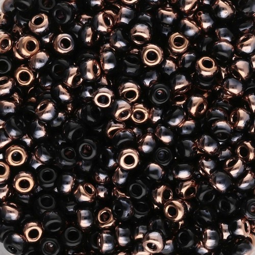 Miyuki 8/0 Seed Beads 55034 - Black Capri Gold x8g