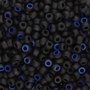 Miyuki 8/0 Seed Beads 55042 - Black Azuro Matte x8g