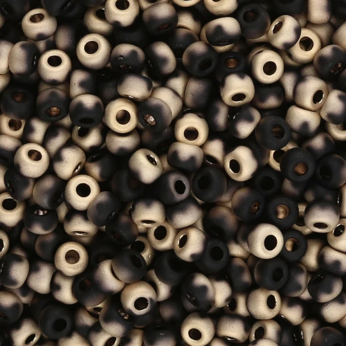 Miyuki 8/0 Seed Beads 55044 - Black Amber Matte x8g