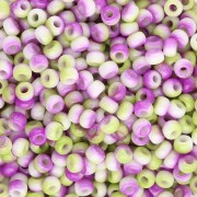 Miyuki 8/0 Seed Beads 55055 - Opaque White Funky Orchid x8g
