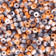 Miyuki 8/0 Seed Beads 55058 - Opaque White Funky Copper x8g