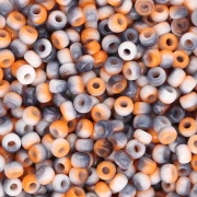Miyuki 8/0 Seed Beads 55058 - Opaque White Funky Copper x8g