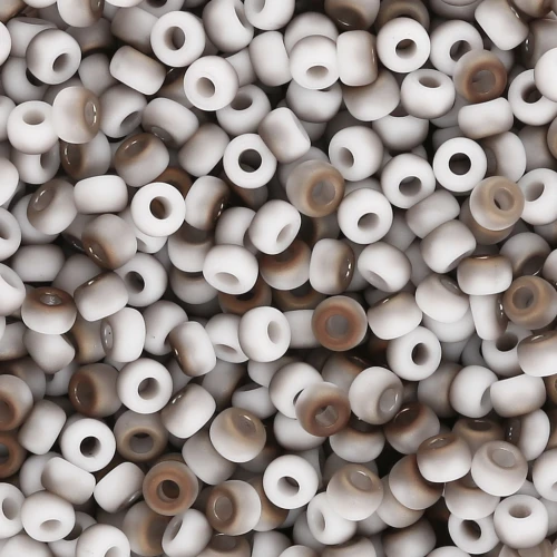 Miyuki 8/0 Seed Beads 55064 - Opaque White Valentinite Matte x8g