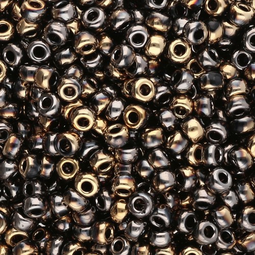 Miyuki 8/0 Seed Beads 55071 - Black California Graphite x8g