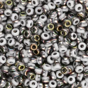 Miyuki 8/0 Seed beads 55077 - Opaque White Vitrail x8g