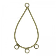 3 loops spacers drop shape 42 mm bronze x2|raw }}