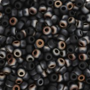 Miyuki 8/0 Seed Beads 4561 - Matte Black Valentinite x8g|raw }}