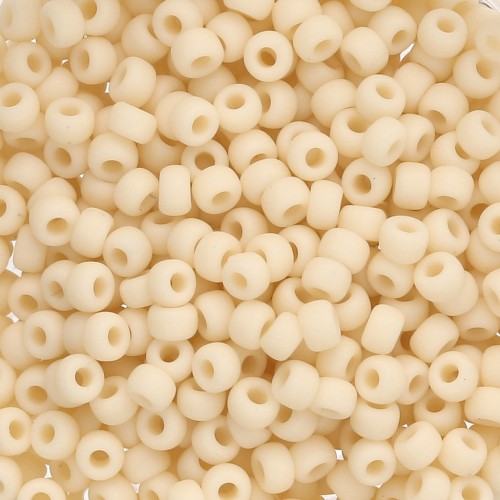 Miyuki 8/0 Seed beads 492F - Opaque Dark Cream Matte x8g