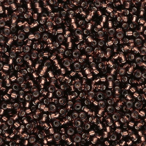 Miyuki 15/0 5 Seed Beads - Dark Topaz Silver Lined x8g