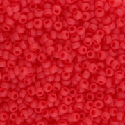 Miyuki 11/0 Seed beads 140F - Transparent Light Red Matte x8g|raw }}