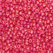 Miyuki 11/0 Seed beads 140FR - Transparent Light Red AB Matte x8g|raw }}