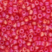 Miyuki 8/0 Seed beads 140FR - Transparent Light Red AB Matte x8g
