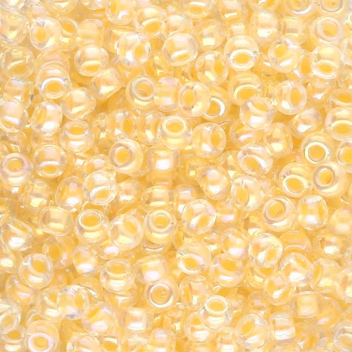 Miyuki 8/0 Seed beads 273 - Light Yellow Lined Crystal AB, 8g