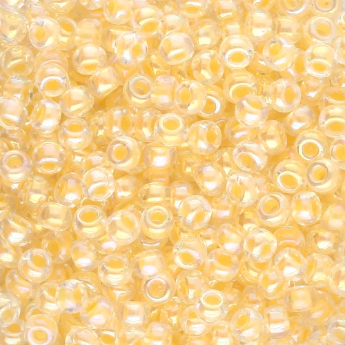 Miyuki 8/0 Seed beads 273 - Light Yellow Lined Crystal AB, 8g