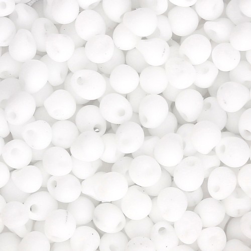 Miyuki Mini Drops 3.4 mm DP402F - Opaque White Matte x8g