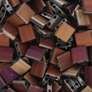 Miyuki Tila Beads 5x5x1.9 mm TL-55111 - Black Valentinite Full Matte x10g
