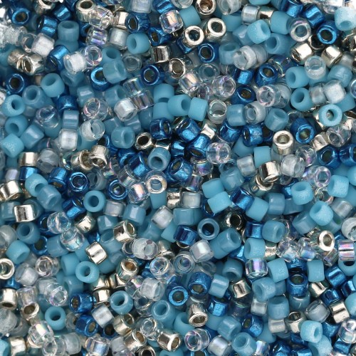 Miyuki Delica 11/0 Mix - Ice Ice Baby x8g
