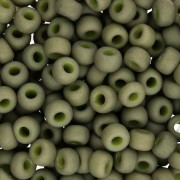 Miyuki 6/0 Seed Beads 2318 - Opaque Matte Olive x8g|raw }}