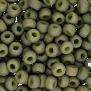 Miyuki 6/0 Seed Beads 2318 - Opaque Matte Olive x8g