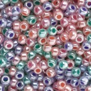 Pink - Miyuki 8/0 Seed Bead Mix - Shiny Colors x8g Miyuki 8/0 Seed Bead Mix - Shiny Colors x8g