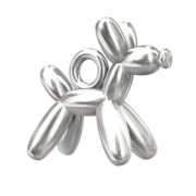 Charm dog balloon 10 mm Sterling Silver   x1