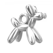 Charm dog balloon 10 mm Sterling Silver   x1