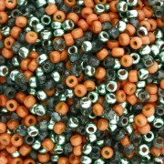 Green - Miyuki 11/0 Seed Beads Mix - Pumpkin Pie x8g Miyuki 11/0 Seed Beads Mix - Pumpkin Pie x8g