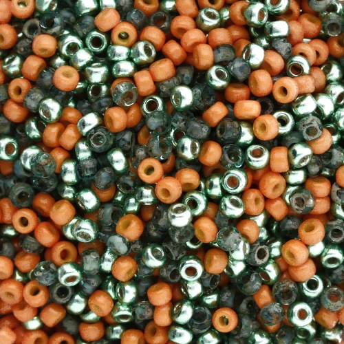 Miyuki 11/0 Seed Beads Mix - Pumpkin Pie x8g