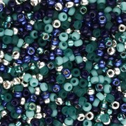 Green - Miyuki 11/0 Seed Beads Mix - Emerald Enchanted x8g Miyuki 11/0 Seed Beads Mix - Emerald Enchanted x8g
