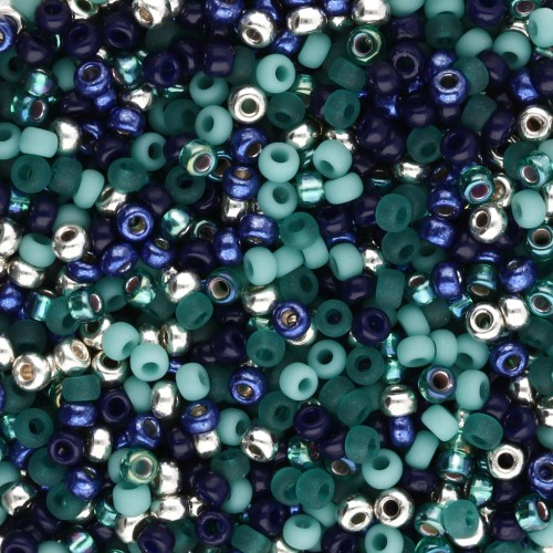 Miyuki 11/0 Seed Beads Mix - Emerald Enchanted x8g