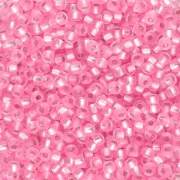 Miyuki 11/0 22 Seed Beads - Dyed Silver-Lined Carnation Pink x8g