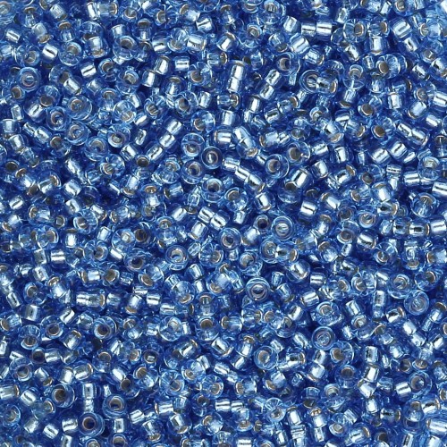 Miyuki 15/0 19 Seed beads - Sapphire Silver Lined x8g