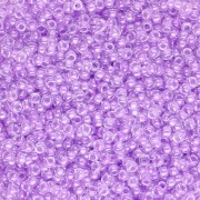 Miyuki 15/0 Seed beads 222 - Orchid Lined Crystal x8g|raw }}